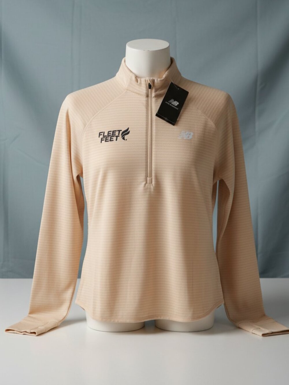 New Balance 'Heat' NWTs, Quarter Zip Off-white/Cream color - Size Large